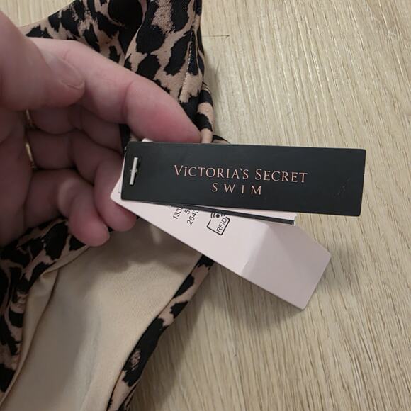 Victoria's Secret Tan Brown Cheetah Print Swim Bathing Bikini Bottoms Size XL - Picture 2 of 6